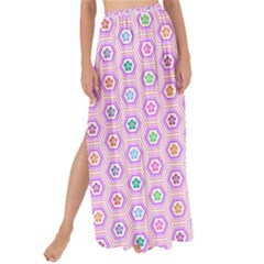 A Hexagonal Pattern Unidirectional Maxi Chiffon Tie-up Sarong by Pakrebo