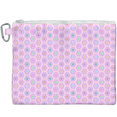 A Hexagonal Pattern Unidirectional Canvas Cosmetic Bag (xxxl) by Pakrebo