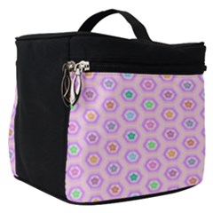 A Hexagonal Pattern Unidirectional Make Up Travel Bag (small) by Pakrebo