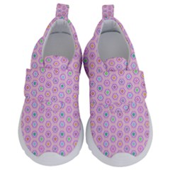 A Hexagonal Pattern Unidirectional Kids  Velcro No Lace Shoes by Pakrebo