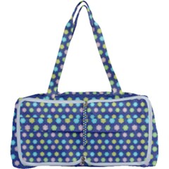 Deep Blue Hemp Pattern Flowers Multi Function Bag by Pakrebo