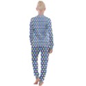 Deep Blue Hemp Pattern Flowers Women s Lounge Set View2