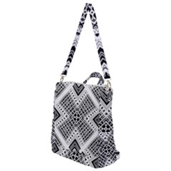 Pattern Tile Repeating Geometric Crossbody Backpack