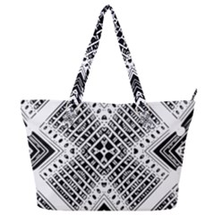 Pattern Tile Repeating Geometric Full Print Shoulder Bag