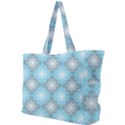 White Light Blue Gray Tile Simple Shoulder Bag View1