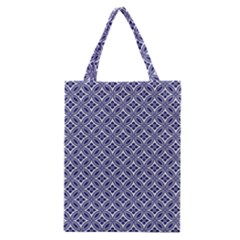 Wreath Differences Indigo Deep Blue Classic Tote Bag by Pakrebo