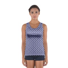 Wreath Differences Indigo Deep Blue Sport Tank Top  by Pakrebo