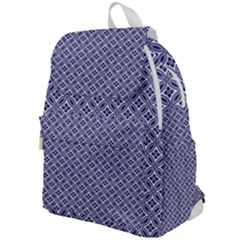 Wreath Differences Indigo Deep Blue Top Flap Backpack by Pakrebo