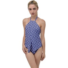 Wreath Differences Indigo Deep Blue Go With The Flow One Piece Swimsuit by Pakrebo