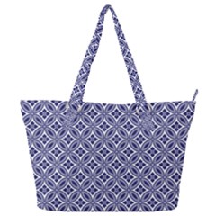 Wreath Differences Indigo Deep Blue Full Print Shoulder Bag by Pakrebo