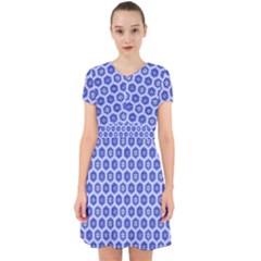 A Hexagonal Pattern Unidirectional Adorable In Chiffon Dress by Pakrebo