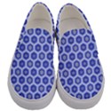 A Hexagonal Pattern Unidirectional Men s Canvas Slip Ons View1