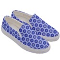 A Hexagonal Pattern Unidirectional Men s Canvas Slip Ons View3