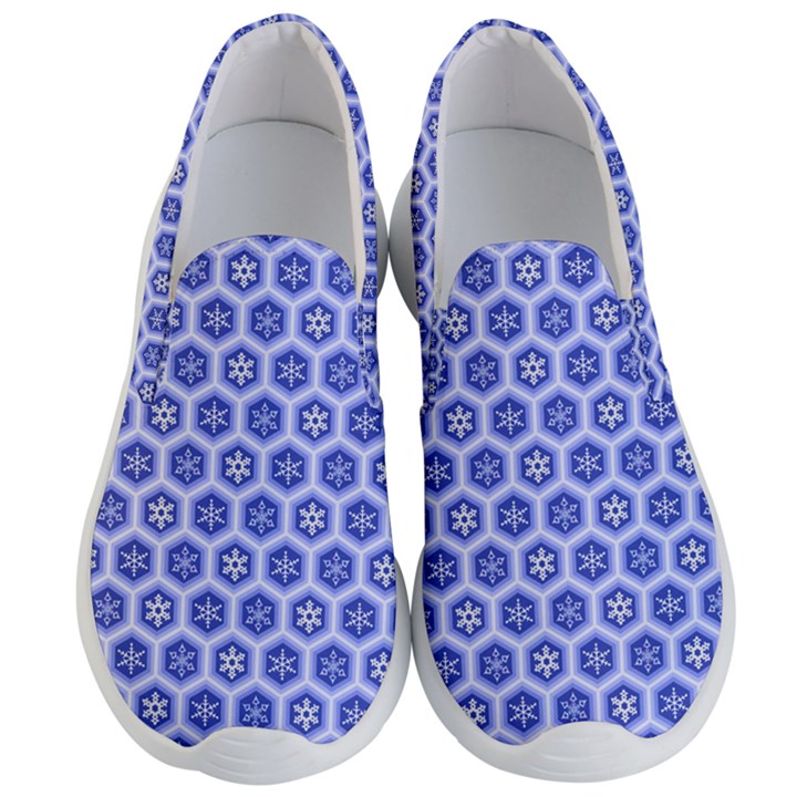 A Hexagonal Pattern Unidirectional Men s Lightweight Slip Ons