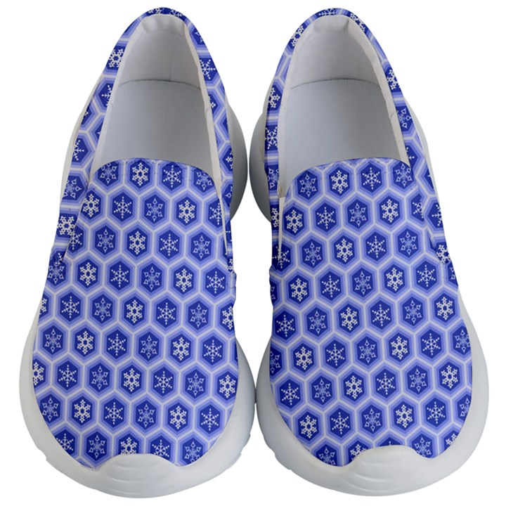 A Hexagonal Pattern Unidirectional Kids  Lightweight Slip Ons