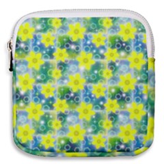 Narcissus Yellow Flowers Winter Mini Square Pouch by Pakrebo