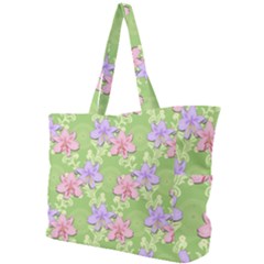 Lily Flowers Green Plant Natural Simple Shoulder Bag by Pakrebo