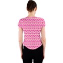 Heart Pink Crew Neck Crop Top View2