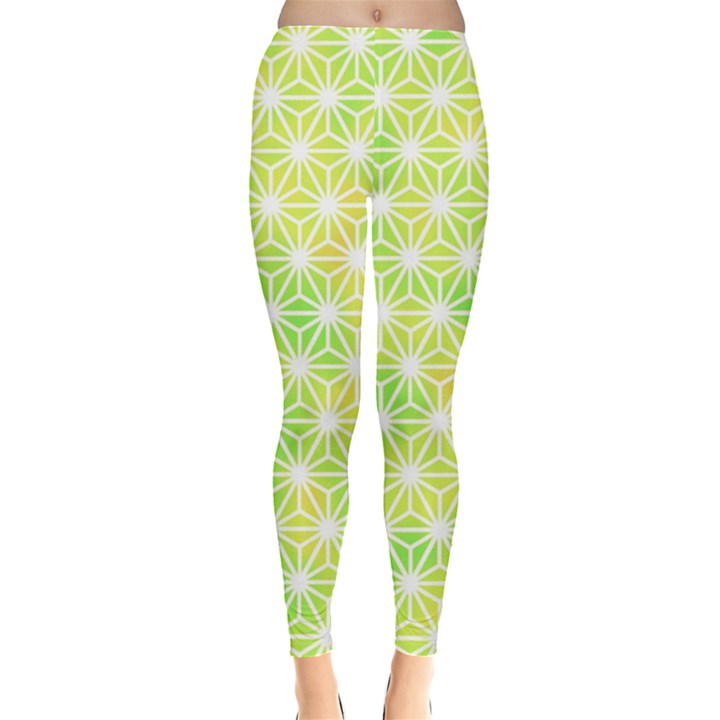 Traditional Patterns Hemp Pattern Leggings 