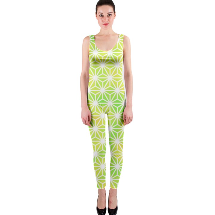 Traditional Patterns Hemp Pattern One Piece Catsuit