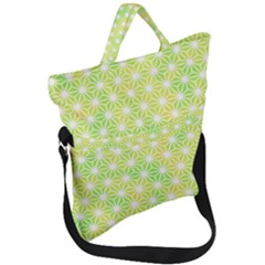 Traditional Patterns Hemp Pattern Fold Over Handle Tote Bag by Pakrebo