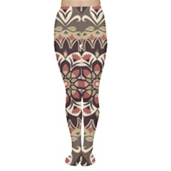 Seamless Pattern Floral Flower Tights by Pakrebo