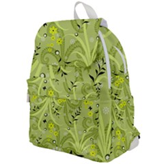 Seamless Pattern Green Garden Top Flap Backpack