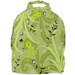 Seamless Pattern Green Garden Mini Full Print Backpack