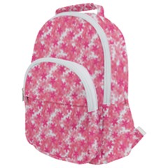 Phlox Spring April May Pink Rounded Multi Pocket Backpack