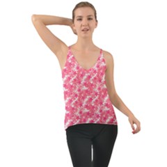 Phlox Spring April May Pink Chiffon Cami by Pakrebo