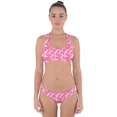 Phlox Spring April May Pink Cross Back Hipster Bikini Set by Pakrebo