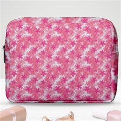 Phlox Spring April May Pink Make Up Pouch (large) by Pakrebo