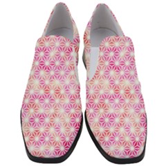 Traditional Patterns Hemp Pattern Slip On Heel Loafers by Pakrebo