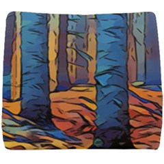 Woods Trees Abstract Scene Forest Seat Cushion by Pakrebo