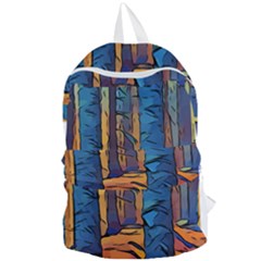 Woods Trees Abstract Scene Forest Foldable Lightweight Backpack by Pakrebo