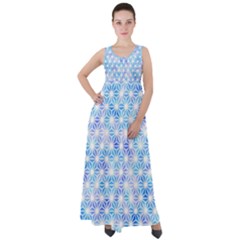 Traditional Patterns Hemp Pattern Empire Waist Velour Maxi Dress