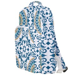 Tile Vintage Pattern Design Double Compartment Backpack