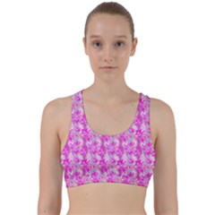 Maple Leaf Plant Seamless Pattern Back Weave Sports Bra by Pakrebo