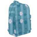 Gardenia Flowers White Blue Classic Backpack View2