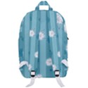 Gardenia Flowers White Blue Classic Backpack View3