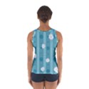 Gardenia Flowers White Blue Sport Tank Top  View2