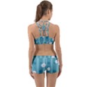 Gardenia Flowers White Blue Back Web Gym Set View2