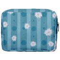 Gardenia Flowers White Blue Make Up Pouch (Large) View2