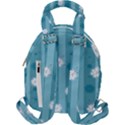 Gardenia Flowers White Blue Travel Backpacks View2