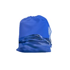 Wave Macro Water Surface Drawstring Pouch (medium) by Pakrebo