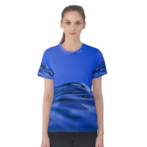 Wave Macro Water Surface Women s Cotton Tee by Pakrebo