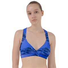 Wave Macro Water Surface Sweetheart Sports Bra by Pakrebo