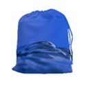 Wave Macro Water Surface Drawstring Pouch (XXL) View1