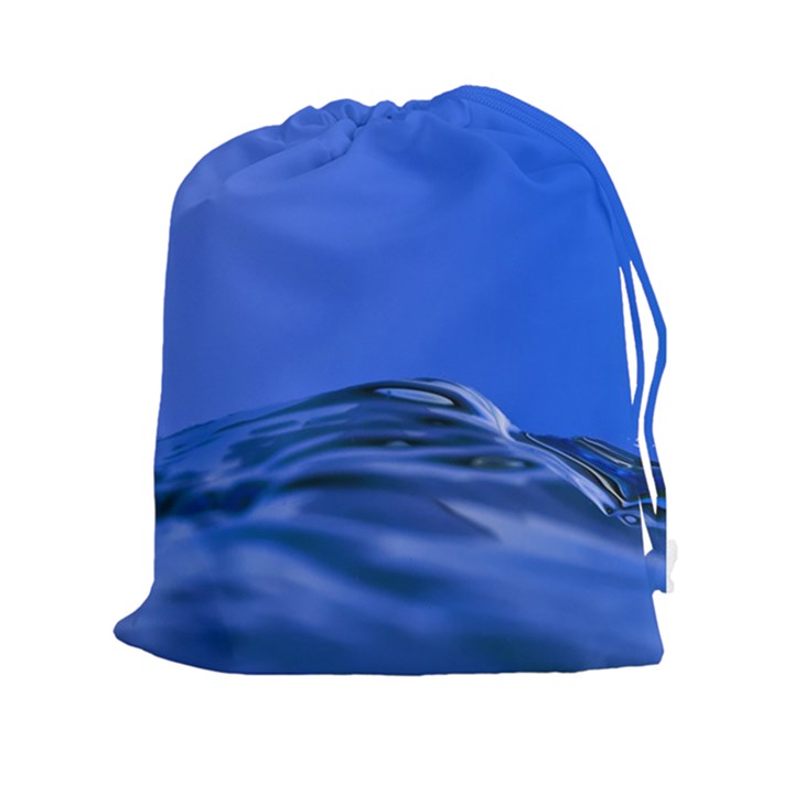 Wave Macro Water Surface Drawstring Pouch (XXL)