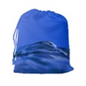 Wave Macro Water Surface Drawstring Pouch (XXL) View2